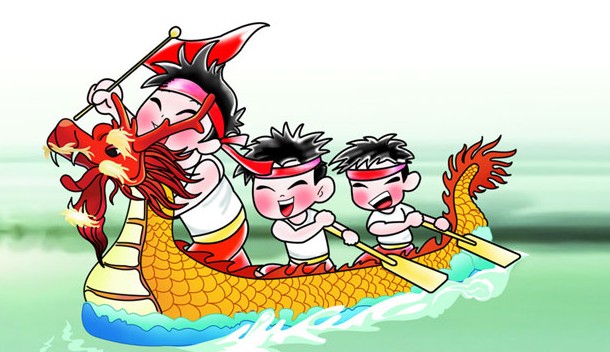 赛龙舟比赛的激烈瞬间与团队精神展现