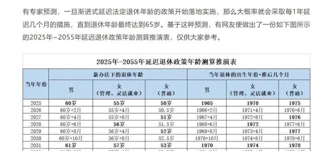 未来退休年龄最新规定概览