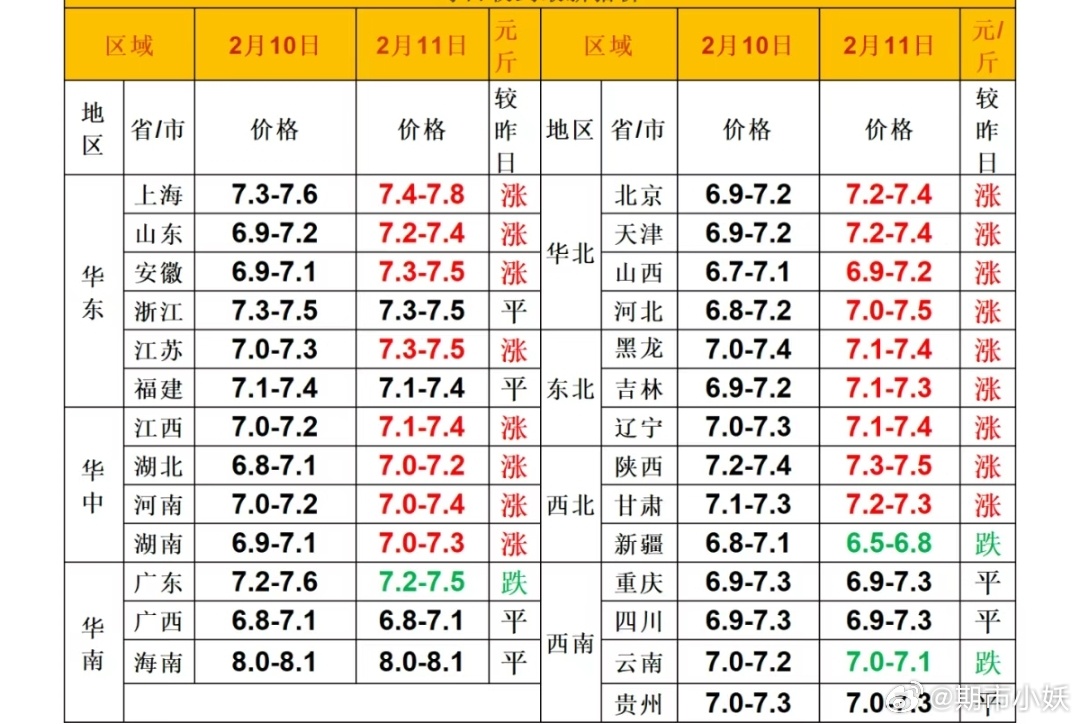 今日猪价行情表详解，最新行情与步骤指南