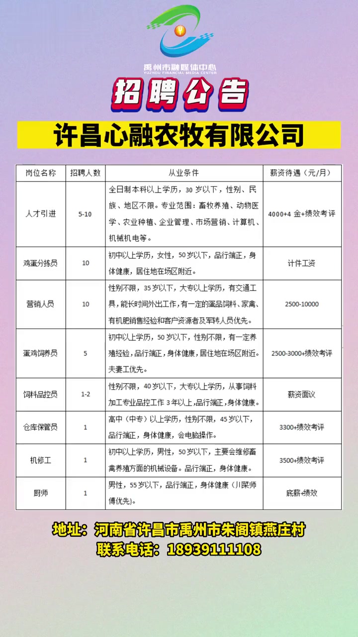 许昌最新招聘，人才吸引与流动的思考